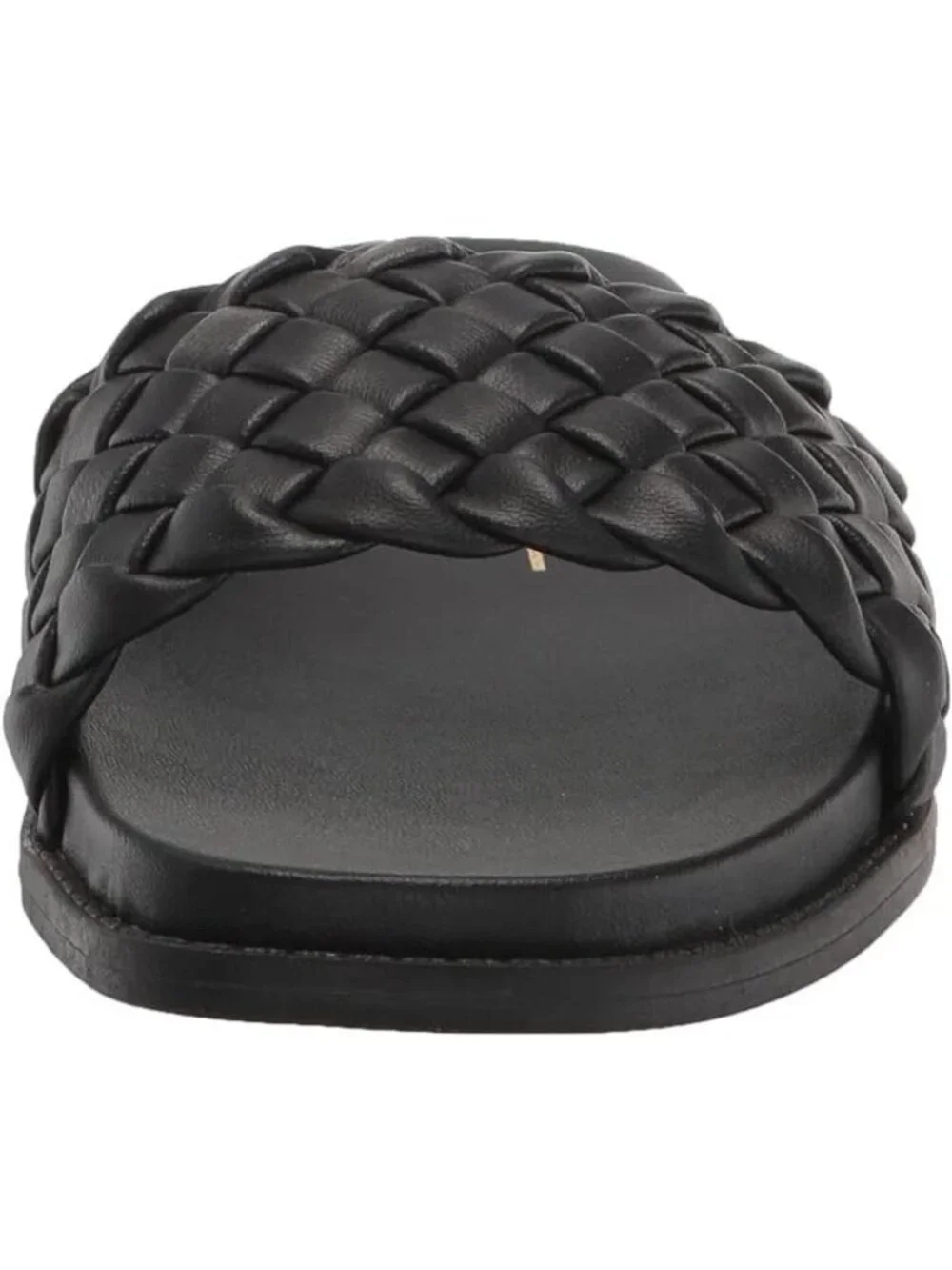 Dolce Vita Womens Grazie Braided Slide Flat Sandals Black Size 9M Defected